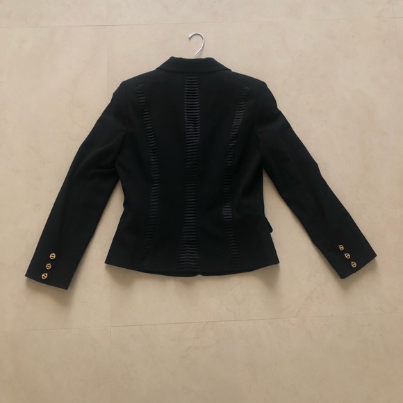 Gorgeous!Caché Black Tuxedo Pants Suit Pants Sz 6 Jacket SZ 10 (See Description) - Picture 4 of 14